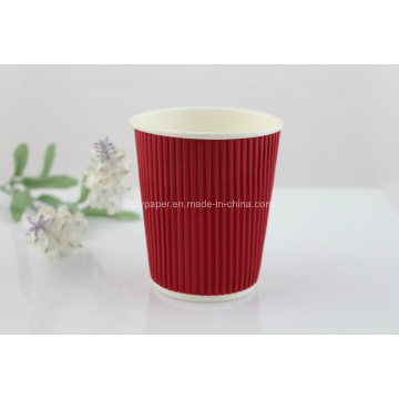 Disposable Ripple Wall Hot Tea Paper Cup (Rwpc-21)